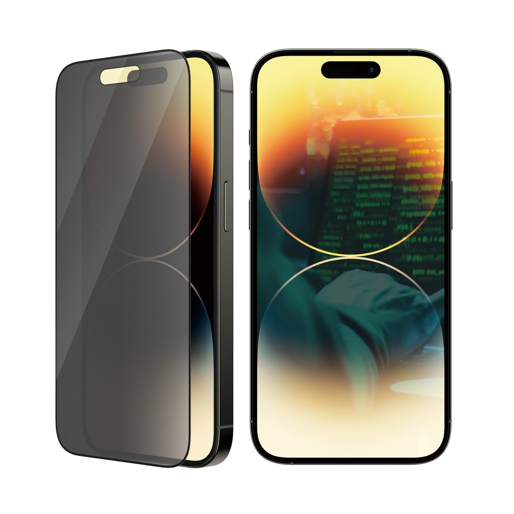 PanzerGlass® Privacy Skærmbeskyttelse iPhone 14 Pro | Ultra-Wide Fit m. EasyAligner